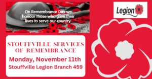 Remembrance Day Service 2024 @ Royal Canadian Legion Stouffvillle Branch 459 | Whitchurch-Stouffville | Ontario | Canada